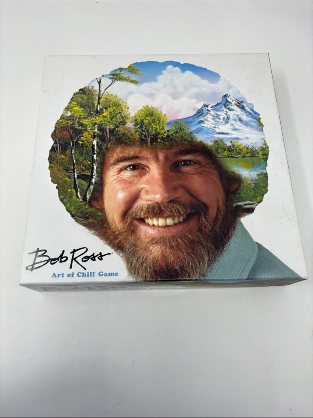 Bob Ross Art of Chill Game - White with Multicolor Artwork with box